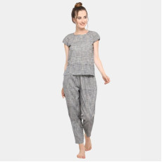 Mesmora Womens Cotton Solid Night Suits 